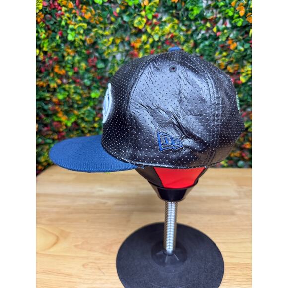 Seattle Seahawks NFL New Era 9Fifty Snapback Hat Black Blue 20% Wool Faux Leathe - Picture 3 of 11